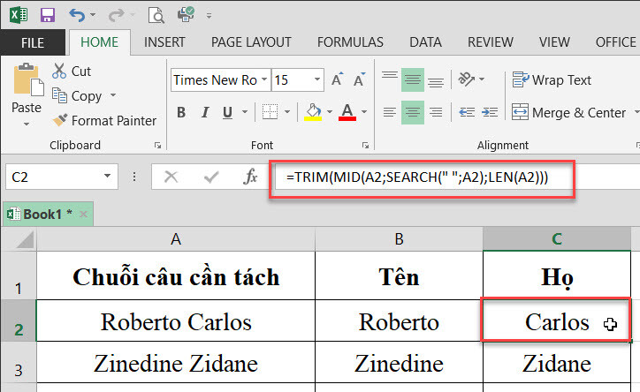 Cách dùng hàm Mid trong Excel kèm ví dụ cụ thể