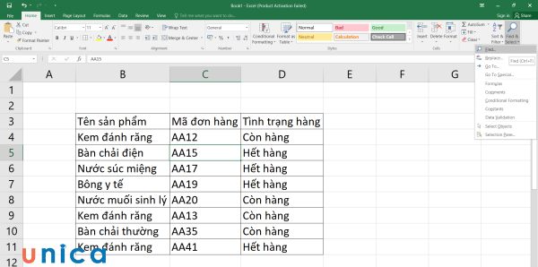 Cách tìm kiếm dữ liệu trong excel đơn giản cho người mới