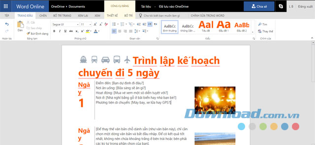 Microsoft Word Online Ứng dụng chỉnh sửa văn bản trực tuyến