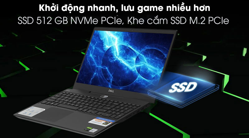 Laptop Dell Gaming G5 5500 (Intel Core i7-10750H | Ram 16GB | SSD 512GB | GTX 1660Ti 6GB | 15.6″ FHD IPS)