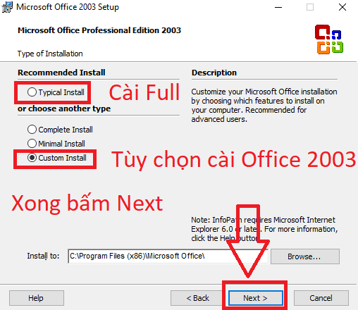 Download Microsoft Office 2003 full crack miễn phí 100%