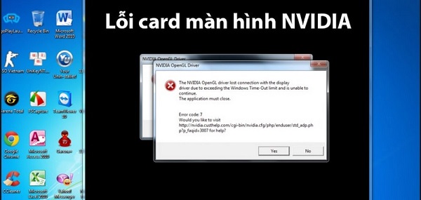 Cách sửa lỗi card màn hình Nvidia nhanh chóng hiệu quả