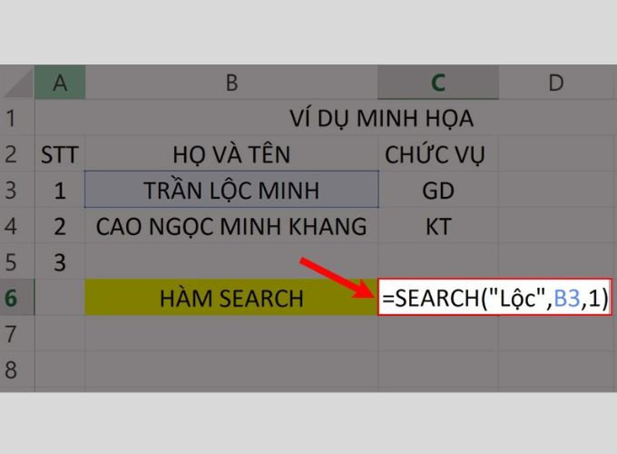 Hàm tìm kiếm trong Excel: Hướng dẫn chi tiết từ A - Z