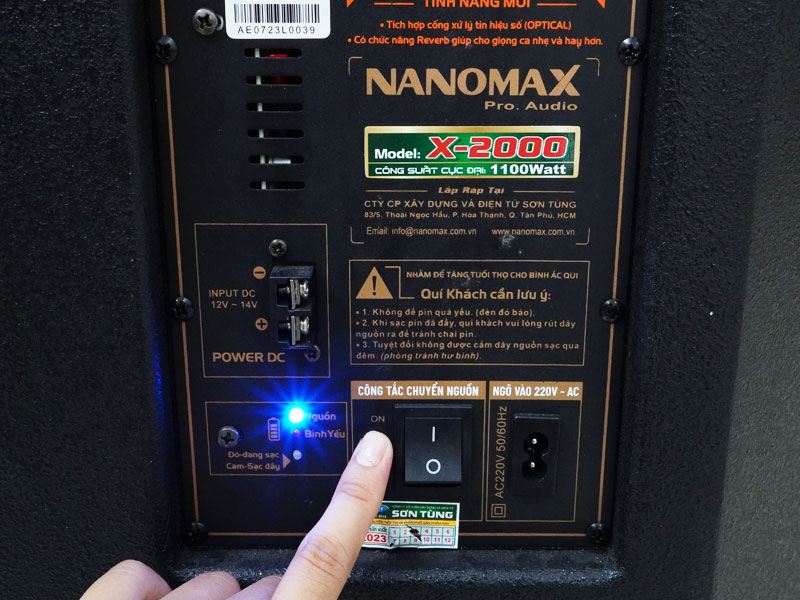 Hướng dẫn chỉnh Loa kéo Nanomax X-2000