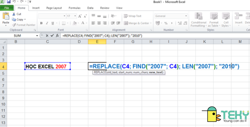 Hướng dẫn sử dụng hàm replace trong excel từ A đến Z