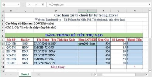 Tổng hợp các hàm xử lý chuỗi ký tự trong Excel ứng dụng văn phòng - Bach Khoa 4