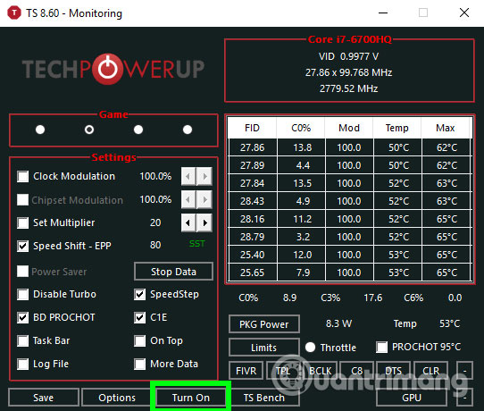 Hướng dẫn undervolt giảm nhiệt độ CPU