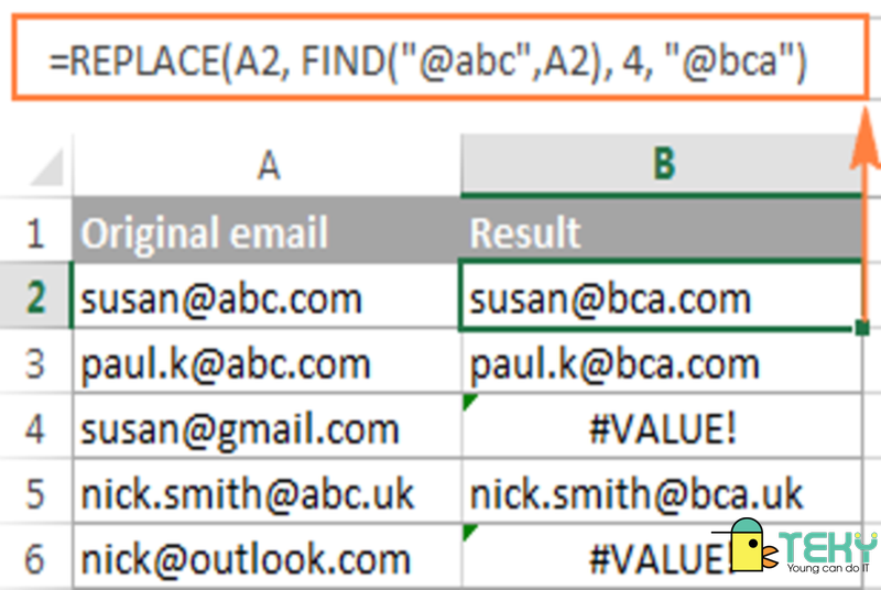 Hướng dẫn sử dụng hàm replace trong excel từ A đến Z