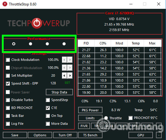 Hướng dẫn undervolt giảm nhiệt độ CPU