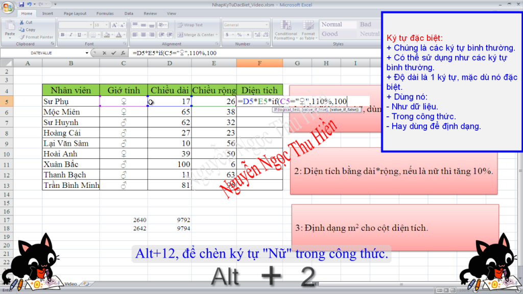 Cách chèn và sử dụng ký tự đặc biệt trong Excel