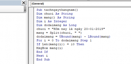 [Excel VBA tip] Cách tách ngày tháng năm từ chuỗi văn bản