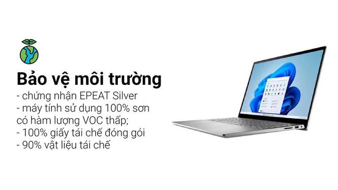 LAPTOP DELL INSPIRON 7420 2 IN 1 (I7 1255U/16GB RAM/512GB SSD/INTEL IRIS XE/14.0INCH FHD+/CẢM ỨNG/WIN11/BẠC)