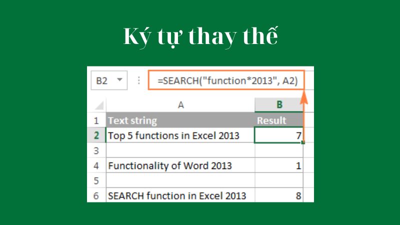 Hàm FIND và SEARCH trong Excel với các ví dụ chi tiết