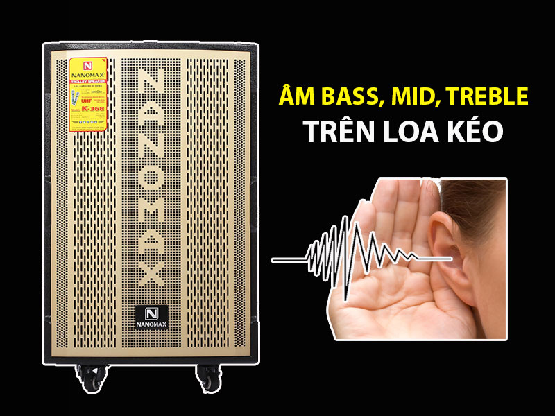 Âm Bass, Mid, Treble Loa kéo là gì? Cách phân biệt và chỉnh