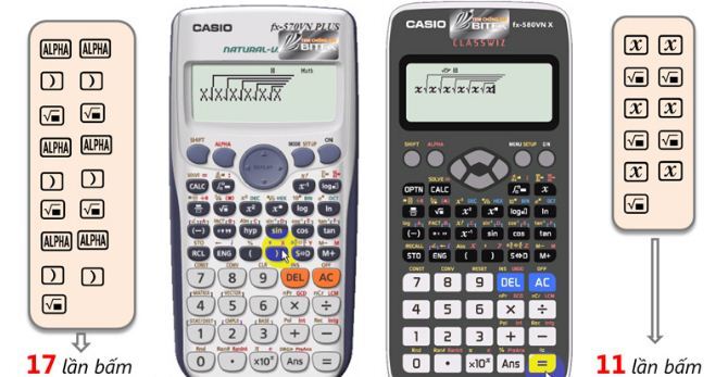 So sánh máy tính Casio FX tiếng Việt 580VN X và 570VN Plus: Nên chọn mua loại nào thì tốt hơn?