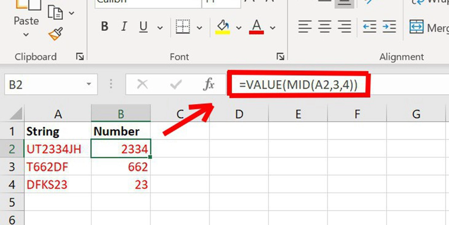 Cách sử dụng hàm VALUE trong Excel: Lấy số trong chuỗi ký tự cực dễ